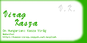 virag kasza business card